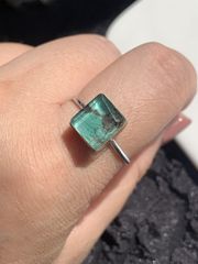 ラピスラズリ×ルチルクォーツ ダブレット ストーン リング SV925