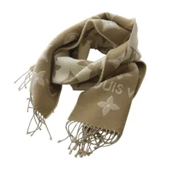 ルイヴィトン LOUIS VUITTON マフラー・LV エセンシャル シャイン モノグラム レイキャビック ロゴマニア ベージュ M78160 /YO2 ■OH