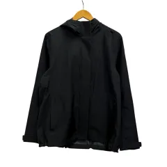 ユニクロ UNIQLO ブルゾン ブロックテックパーカ 長袖 無地 フード 211-429059 XL 黒 ブラック