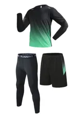 ラッシュガード メンズ 3点セット 3XLサイズ フィットネス 水陸両用 水着 長袖 前開き サーフパンツ レギンス ３点セット アップ スイミング サーフパンツ レギンス ビーチ 水泳パンツ 温泉 通気性 [UVカット UPF50+・吸汗速乾] R10291