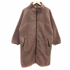 フリークスストア FREAKS STORE ボアコート ロング ジップアップ 総裏地 F 茶 ブラウン /YK