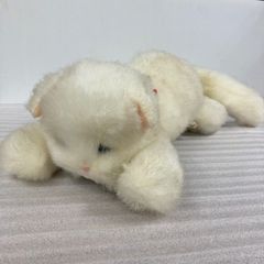 創美社 白猫 ペルシャ猫 昭和レトロ ぬいぐるみ くたくた猫 当時物