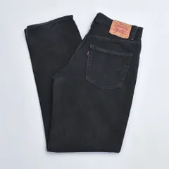 00s Levi's リーバイス 550 RELAXED FIT 後染め ブラックデニム パンツ テーパード  赤タブ デニムジーンズ ジーパン ヴィンテージ ビンテージ USA アメリカ古着 メンズW32インチ