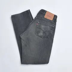 90s USA製 Levi's リーバイス 501-0660 後染め ブラックデニムパンツ ジーパン Gパン アメリカ製 黒 ヴィンテージ ビンテージ 古着 メンズW30インチ