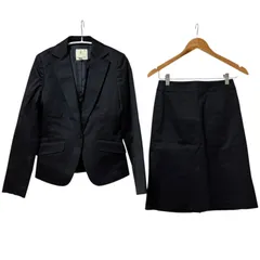 RE230 KUMIKYOKU 組曲 スーツセットアップ ジャケット スカート ブラック レディース 1 ,2サイズ