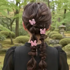 髪飾り 蝶々髪飾り3本セット　結婚式　成人式　卒業式　　振袖　袴　和装　浴衣　色打掛　ドレスヘア　バタフライ　OHANA