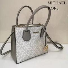 MICHAEL KORS マイケルコース ショルダーバッグ 2way  ショッパートート クロスボディ ミディアム  MK シグネチャー