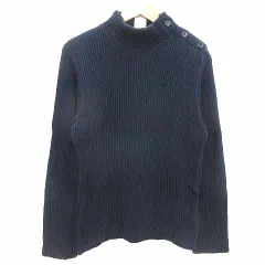 アニエスベーオム Agnes b. homme ニット セーター ハイネック 長袖 1 S 紺 ネイビー /YKのサムネイル