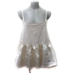 ビアズリー BEARDSLEY ガリャルダガランテ キャミワンピース ミニ ティアード チュール F ベージュ /YI