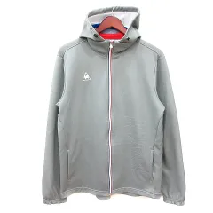 ルコックスポルティフ le coq sportif パーカー ジップアップ ロゴプリント エンボス加工 O XL グレー /MNのサムネイル