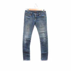 ブラック バイ マウジー BLACK by moussy スキニーパンツ デニム 23 青 ブルー /YK