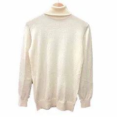 ビーミングバイビームス B:MING LIFE STORE by BEAMS ニット カットソー タートルネック M ウール 長袖 M アイボリー 白 ホワイト /YK
