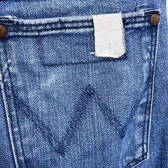 エヌハリウッド　ラングラー　コラボ　ジーンズ　ウォッシュ 加工　ボタンフライ　ストレート