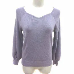 プロポーション ボディドレッシング PROPORTION BODY DRESSING ニット カットソー 長袖 M 紫 パープル /YK