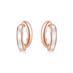 Free bird ピアス レディース 「天使のキス」貝殻 シェル ジルバー925 金属アレルギー対応 ピアス ピンクゴールド かわいい 大人 小さい 母の日 母の日のプレゼント 1