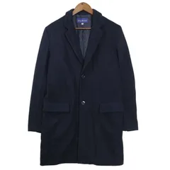 URBAN RESEARCH アーバンリサーチ 秋冬 ウール混★ チェスター コート Sz.38 メンズ 紺 ネイビー