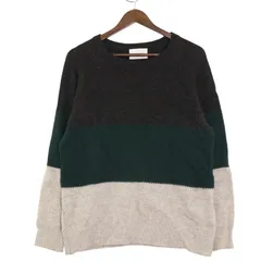 URBAN RESEARCH DOORS アーバンリサーチ 秋冬 ウール★ カラーブロック ニット セーター Sz.40 メンズ