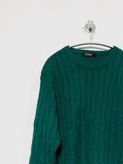 【CHAPS RALPH LAUREN】90s ケーブルニットセーター L チャップスラルフローレン ヴィンテージ 古着