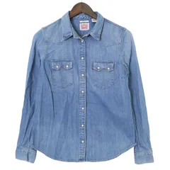 Levi's リーバイス 通年★ デニム ウエスタン シャツ Sz.M レディース