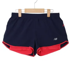 NEW BALANCE ニューバランス 通年★ ランニング トレーニング ショート パンツ Sz.S レディース 紺