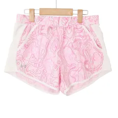 UNDER ARMOUR アンダーアーマー 通年★ 総柄 ショートパンツ ランニングショーツ スポーツショーツ Sz.L レディース