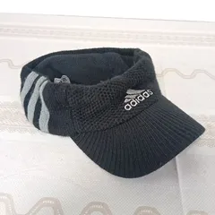 adidas アディダス　サンバイザー　ゴルフ　バイザー　サイズフリー　ブラック