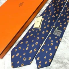 エルメス　HERMES ネクタイ　シェーヌダンクル　パンダ　スーツ　シャツ