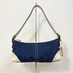 Coach Tassel Zip Pouch Shoulder Bag Blue
