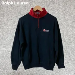 90s CHAPS RALPH LAUREN 日登美 ハーフジップスウェット Mサイズ