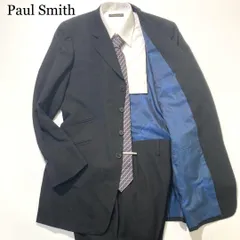 【美品】Paul Smith スーツ セットアップ ブラック ストライプ XL