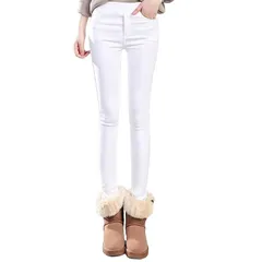 【新品】 [7-livehouse] 裏起毛パンツ レディース 防寒 スキニーパンツ 暖か あったか レギンス パンツ ストレッチ ボトムス ウエストゴム ロングパンツ 速攻美脚 韓国ファッション 女性 婦人 普段着 通勤 秋 冬 1