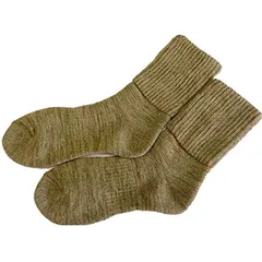 【新品】 [5センス] ふかふか厚手ソックス２足組 女性用 (オリーブマーブル) 0