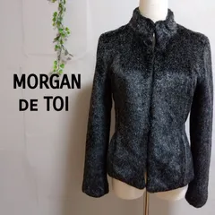 MORGAN de TOI  モルガンドゥトワ ファーコート   ブラック 38