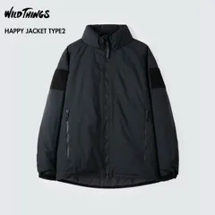 ［2025最新モデル］ 正規取扱店 WILD THINGS ワイルドシングス WT25105SK ハッピージャケット タイプ2 HAPPY JACKET TYPE2 ECWCS LEVEL7 保温 耐久撥水加工 BLACK S