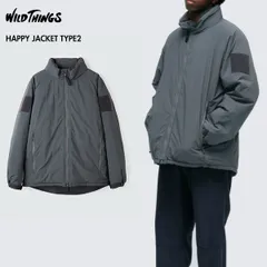 ［2025最新モデル］ 正規取扱店 WILD THINGS ワイルドシングス WT25105SK ハッピージャケット タイプ2 HAPPY JACKET TYPE2 ECWCS LEVEL7 保温 耐久撥水加工 GREY L