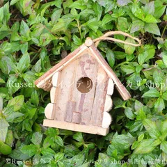 ガーデンオブジェ バードハウス 鳥の巣 木製 バードウォッチング 野鳥 ガーデンオーナメント お洒落 吊るせる ガーデニング 雑貨 ガーデン雑貨 ガーデンインテリア ガーデン インテリア 庭の装飾 お洒落 おしゃれ 8-14