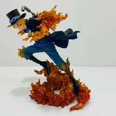 【飾磨店】 中古 ラストワン賞サボ-魂豪示像-メタリックカラーver.フィギュア「悪魔を宿す者達vol.2/一番くじワンピースEX」