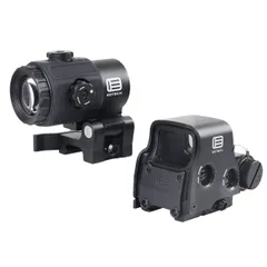新品 EO EXPS3 with G43 タイプ セット レプリカ ドットサイト ダットサイト ホロサイト マグニファイア マウントスペーサー付 3倍ブースター スコープ 刻印入り (558&G43 BK)