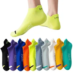 [Tersila] 靴下 メンズ くるぶしソックス 春夏秋 10足セット カラフルソックス 吸汗速乾 アウトドア カジュアル 24-28cm 1