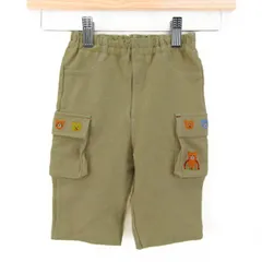 ミキハウス カーゴパンツ ボトムス ストレッチ ホットビスケッツ ベビー 男の子用 90サイズ ベージュ MIKIHOUSE 【中古】