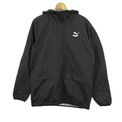 プーマ マウンテンパーカー ジャケット アウター ウィンドブレーカー スポーツウエア メンズ Mサイズ ブラック PUMA 【中古】