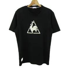 ルコックスポルティフ 半袖Ｔシャツ トップス ロゴT スポーツウエア 大きいサイズ メンズ XOサイズ 黒×白 le coq sportif 【中古】