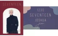 【中古】ポストカード ジョシュア クリアカード+ポストカードセット 「SEVENTEEN WINTER KUJI」 D賞 ローソン・HMV限定