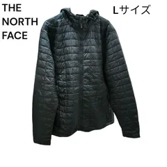 ノースフェイス 中綿ジャケット グレー メンズ Ｌサイズ THE NORTH FACE 軽量 防寒 撥水 保温 フード付き アウター 黒 長袖 フルジップ ナイロン 中綿入り キルティング ジャケット シンプルデザイン 秋冬用 ロゴ刺繍