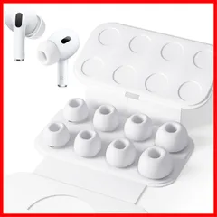 ソフトシリコン Airpods 滑り止め ノイズリダクションホール付き Pro Pro 各1ペア) 交換用イヤーチップ (XS/S/M/Lサイズ 第1/2世代対応 日本語説明書付き AirPods Seltureone【4組】イヤーピース