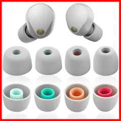 WF-1000XM5 Sony WF-1000XM4 4組 WF-1000XM3 イヤホン WF-C700N イヤホン 交換用イヤーチップ ソフトシリコンイヤホン イヤホンチップ チップセット シリコンイヤーチップ (グレー)