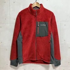 mont-bell モンベル クリマエア ジャケット フリースジャケット アウター L レッド 赤 グレー メンズ アウトドア キャンプ クライミング 登山 SG352-1