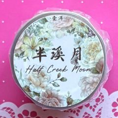 贝壳光 6cm×5m 玫瑰故事 海外マスキングテープ 海外マステ 花 バラ