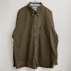 Columbia 長袖シャツ ビッグシャツ ブラウン ビッグサイズ Y2K レトロ 渋い【メンズXL】