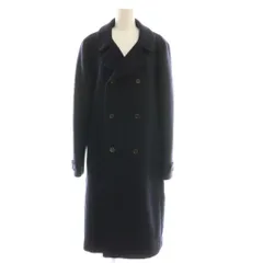 【中古】フォーティーファイブアールピーエム  45R 45rpm umii908 メルトンPコート アウター シルク混 背抜き 3 紺 フォーティーファイブアールピーエム 45R 45rpm umii908 メルトンP